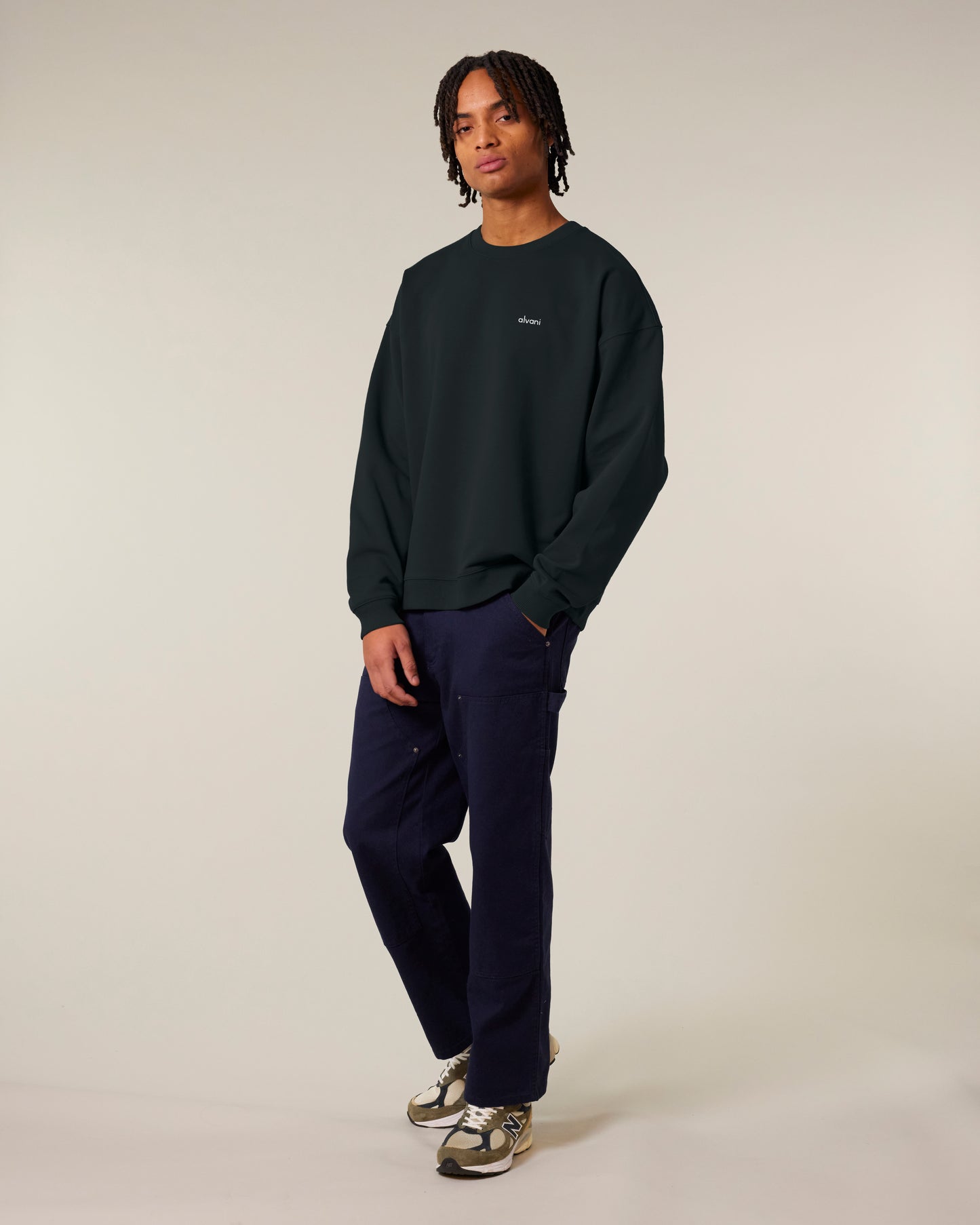 SUDADERA UNISEX GRANDE CON LOGO DE GOMA PEQUEÑO