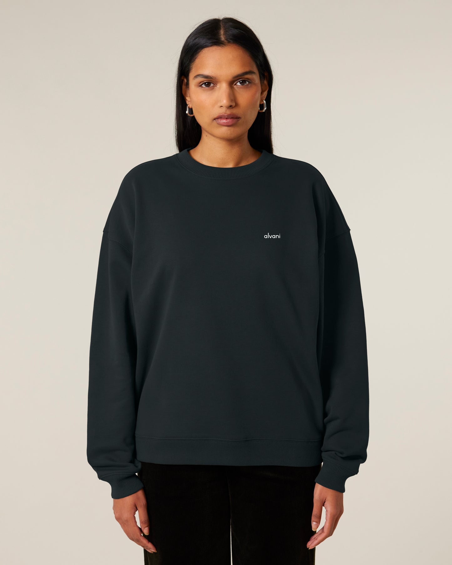 SUDADERA UNISEX GRANDE CON LOGO DE GOMA PEQUEÑO