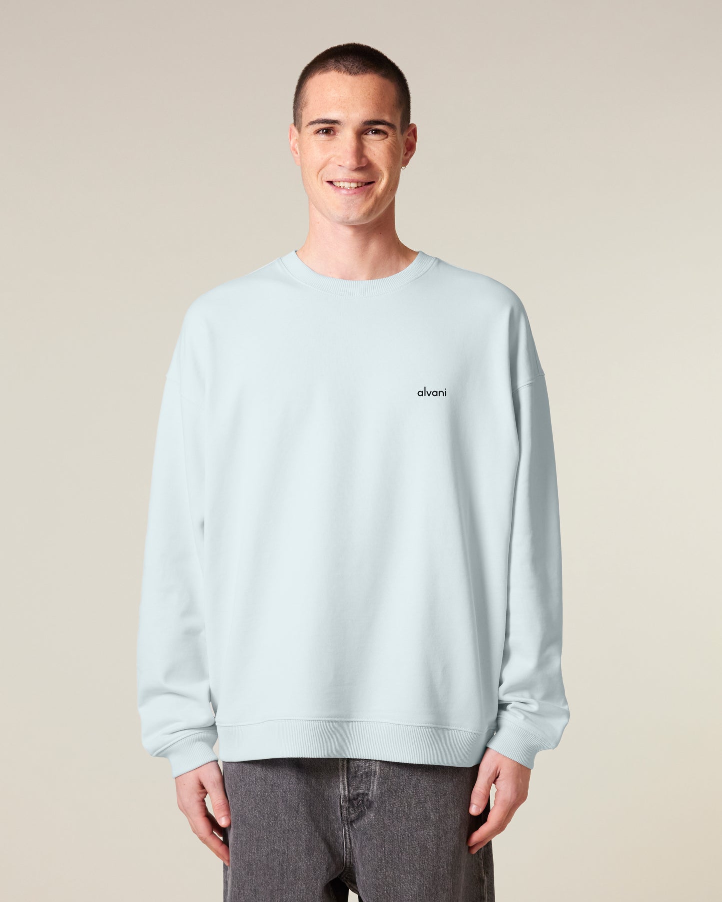 SUDADERA UNISEX GRANDE CON LOGO DE GOMA PEQUEÑO