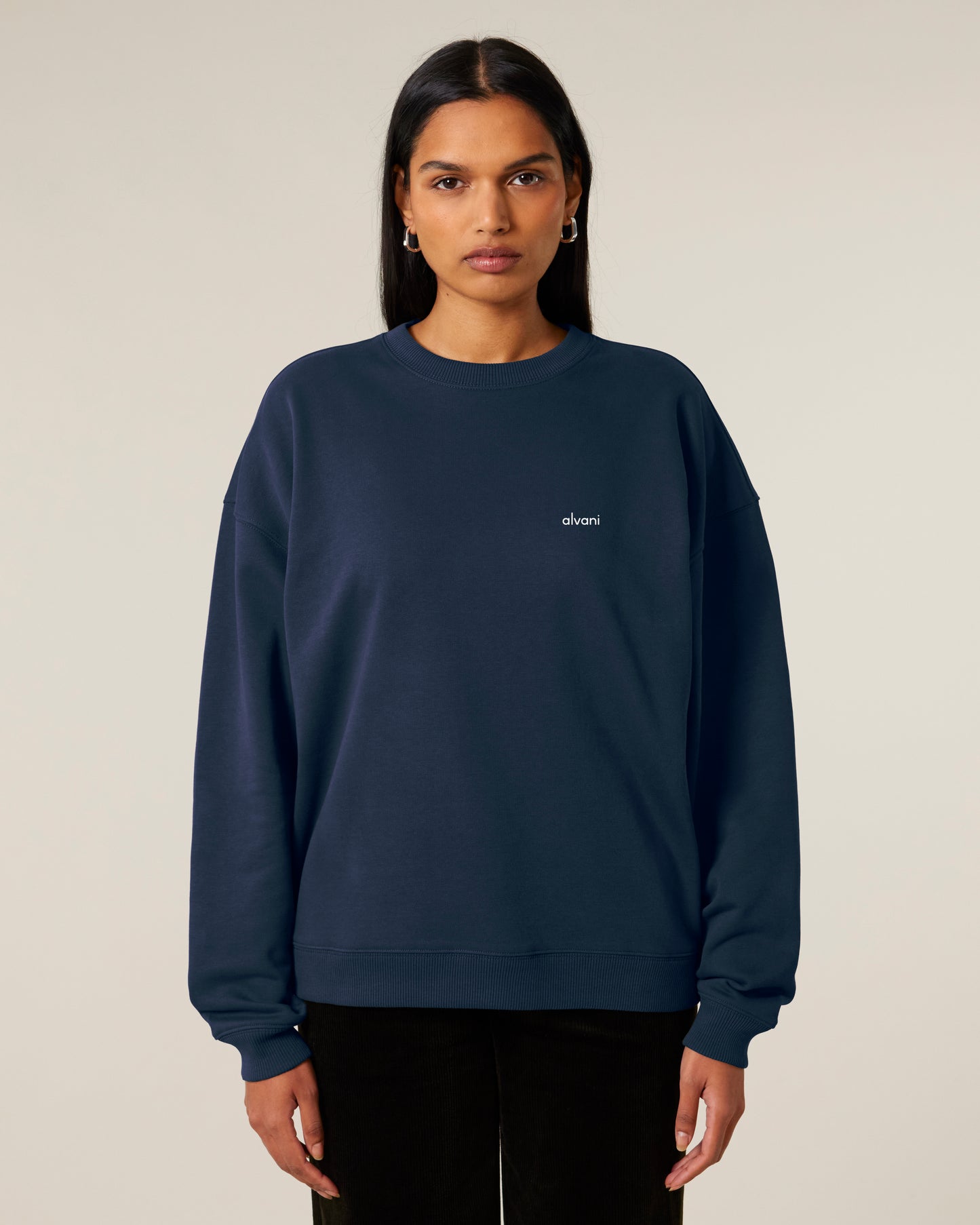 SUDADERA UNISEX GRANDE CON LOGO DE GOMA PEQUEÑO