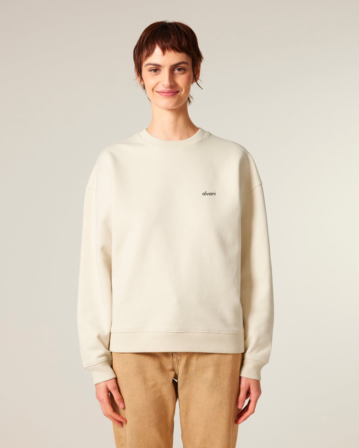 SUDADERA UNISEX GRANDE CON LOGO DE GOMA PEQUEÑO