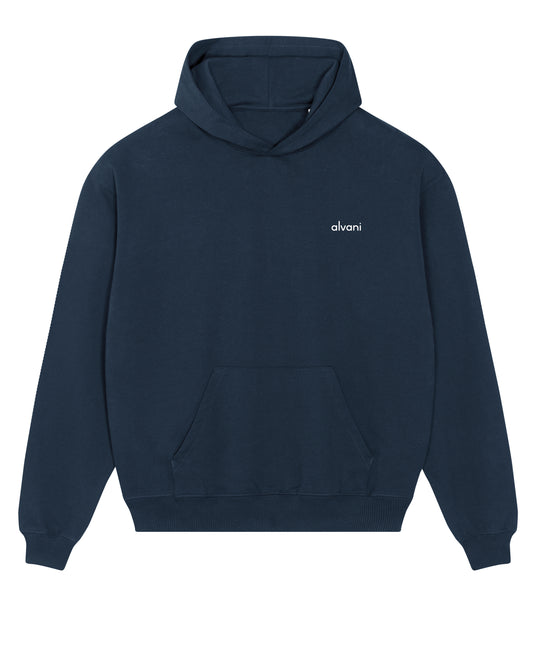 SMALL LOGO RUBBER OVERSIZED HOODIE