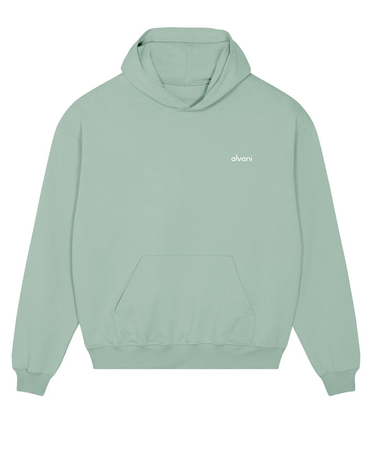 SMALL LOGO RUBBER OVERSIZED HOODIE